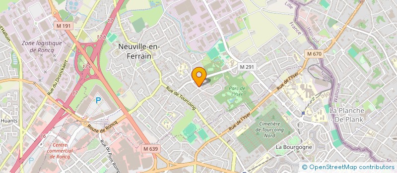 localisation de l'entreprise FRAMEL à NEUVILLE-EN-FERRAIN