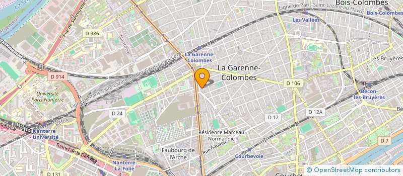 localisation de l'entreprise FRAMESI FRANCE à LA GARENNE-COLOMBES