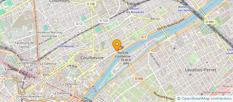 localisation de l'entreprise FRAMEWORK à COURBEVOIE