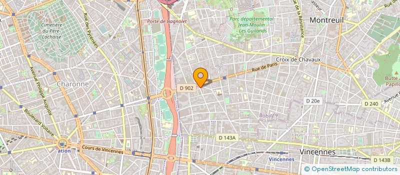 localisation de l'entreprise FRAMEX à MONTREUIL