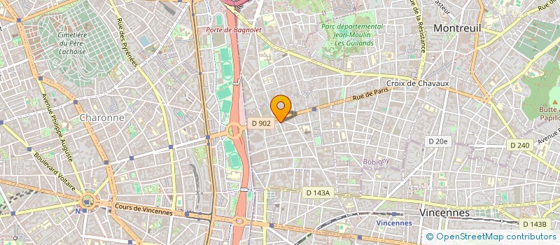 localisation de l'entreprise FRAMEX à MONTREUIL