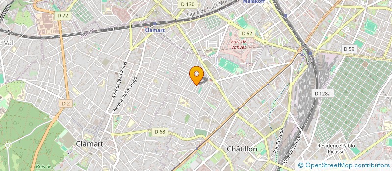 localisation de l'entreprise FRAMHEIM  CHATILLON