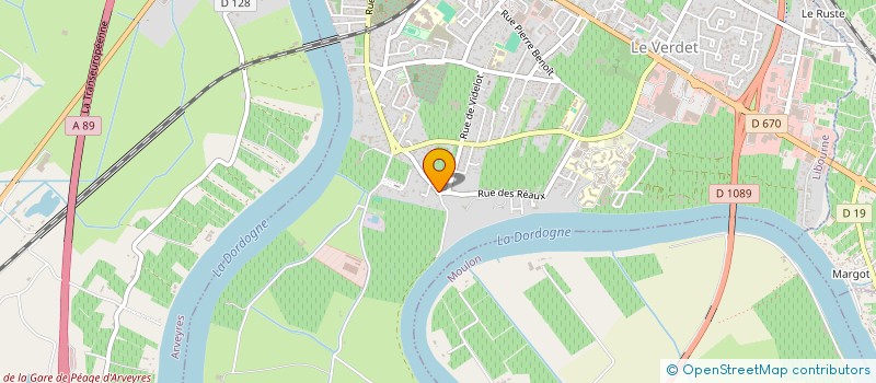 localisation de l'entreprise FRAMI  LIBOURNE