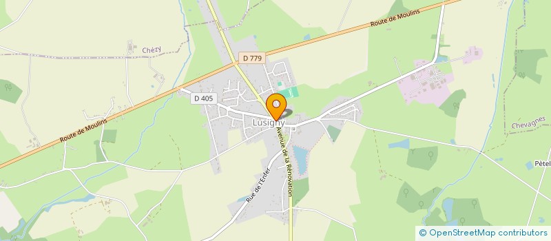 localisation de l'entreprise FRAMI à LUSIGNY