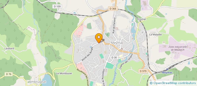 localisation de l'entreprise FRAMIBOIS à MEYMAC