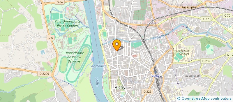 localisation de l'entreprise FRAMONT BOUFFERET à VICHY