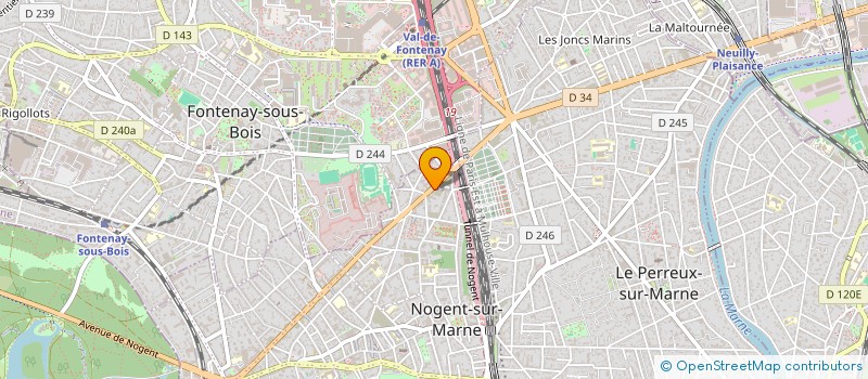 localisation de l'entreprise FRAMSIMMO  NOGENT-SUR-MARNE