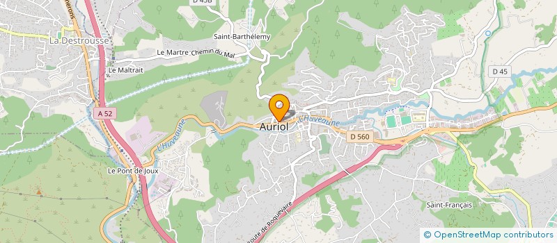 localisation de l'entreprise FRAN-CINA  AURIOL