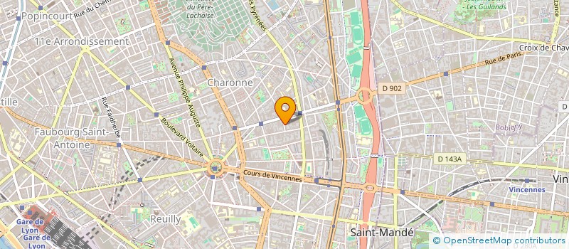 localisation de l'entreprise FRAN FRAN CAMA ACAD CRET  PARIS