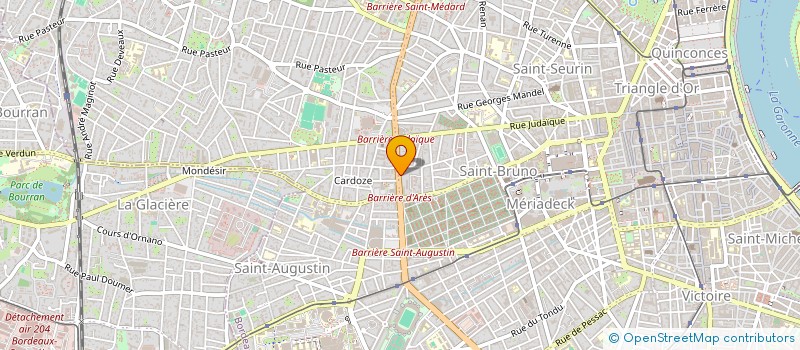 localisation de l'entreprise FRAN'S  BORDEAUX