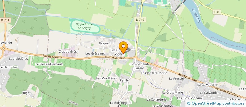 localisation de l'entreprise FRANA  CHINON