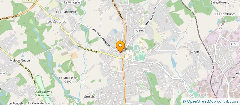 localisation de l'entreprise FRANACLE à COUZEIX