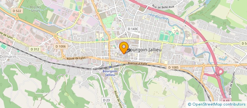 localisation de l'entreprise FRANAD SARL à BOURGOIN-JALLIEU