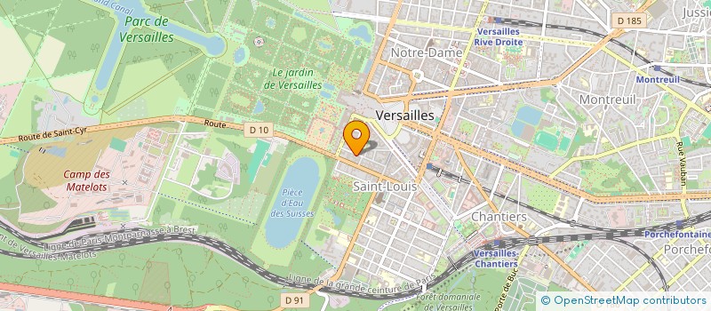 localisation de l'entreprise FRANADE à VERSAILLES