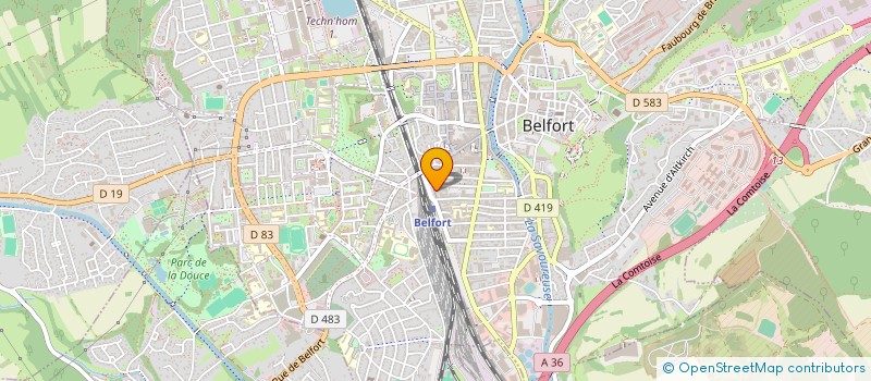localisation de l'entreprise FRANAL PATRIMOINE à BELFORT