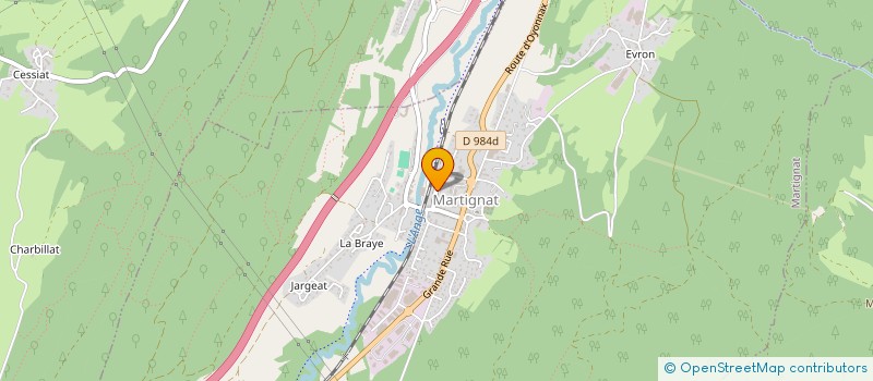 localisation de l'entreprise FRANALAIN  MARTIGNAT