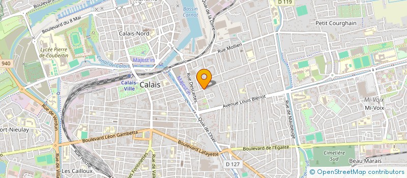 localisation de l'entreprise FRANALEX  CALAIS