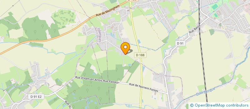 localisation de l'entreprise FRANAT  ISBERGUES