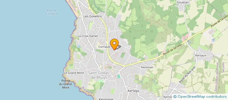 localisation de l'entreprise FRANAT  SAINT-GILDAS-DE-RHUYS