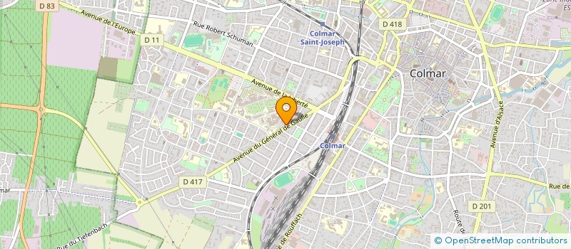 localisation de l'entreprise FRANBRAILLE  COLMAR