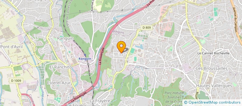 localisation de l'entreprise FRANC à LE CANNET