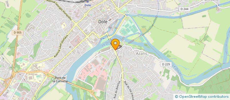 localisation de l'entreprise FRANC COMTOISE DE CONFORT à DOLE