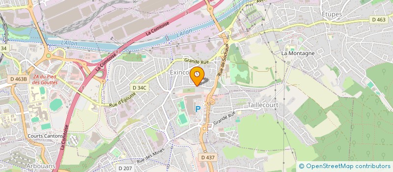 localisation de l'entreprise FRANC COMTOISE TRANSPORTS DEMENAGEMENT à EXINCOURT