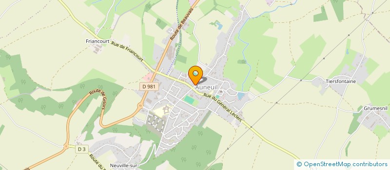 localisation de l'entreprise FRANC DE PARFUM ET COSMETIQUES à AUNEUIL