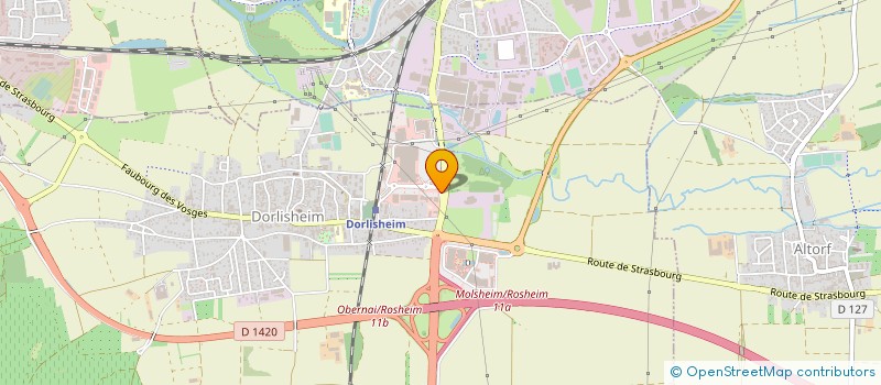 localisation de l'entreprise FRANC'OR  DORLISHEIM