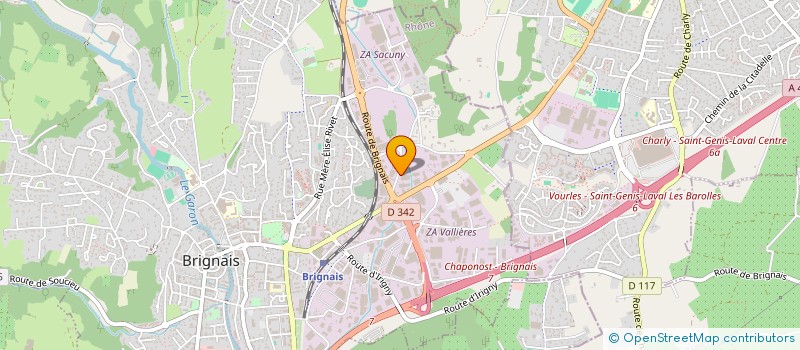 localisation de l'entreprise FRANC SA à BRIGNAIS