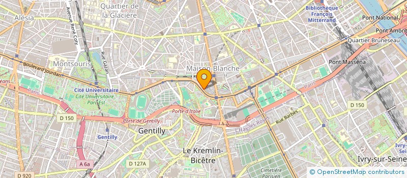 localisation de l'entreprise FRANCA à PARIS