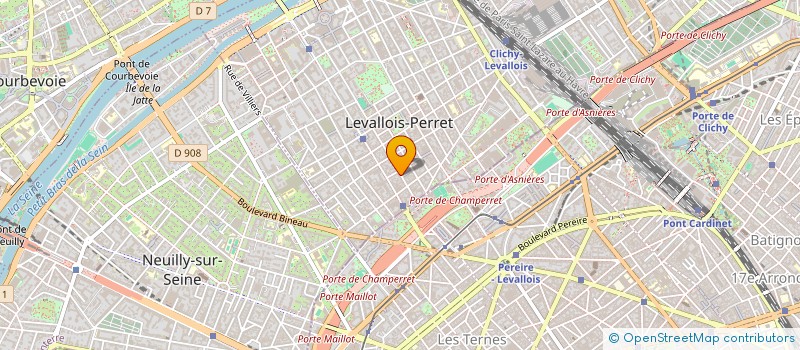 localisation de l'entreprise FRANCA AMERICANA à LEVALLOIS-PERRET