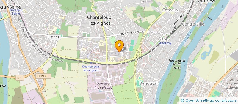 localisation de l'entreprise FRANCAISE COMMERCE EXPLOIT LAVERIES  CHANTELOUP-LES-VIGNES