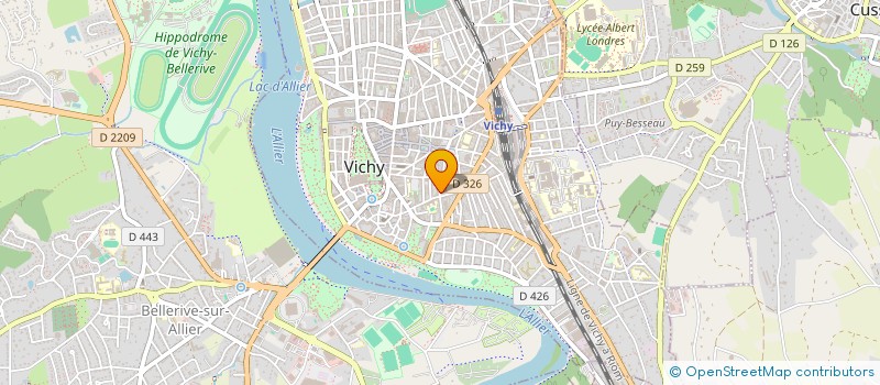 localisation de l'entreprise FRANCAISE CONCEPTION ET REALISATION à VICHY