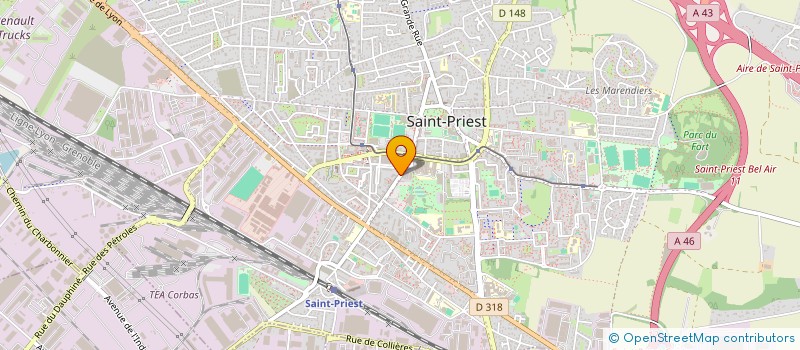 localisation de l'entreprise FRANCAISE D'AMENAGEMENT à SAINT-PRIEST