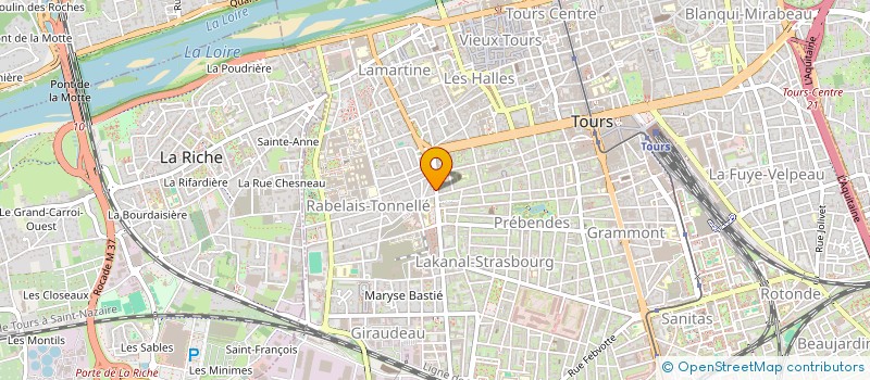 localisation de l'entreprise FRANCAISE D'AMEUBLEMENT  TOURS