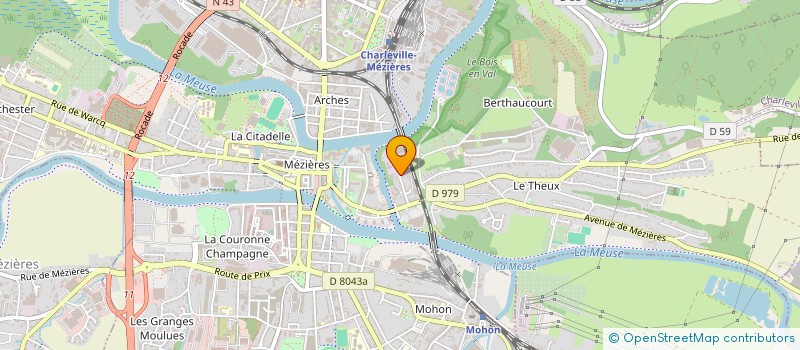 localisation de l'entreprise FRANCAISE D'INDUCTION  CHARLEVILLE-MEZIERES