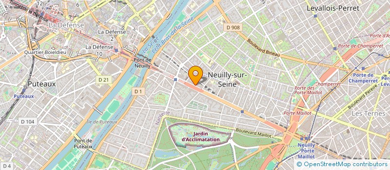 localisation de l'entreprise FRANCAISE DE CONSTRUCTION ET DE RENOVATION - F.C.R. à NEUILLY-SUR-SEINE