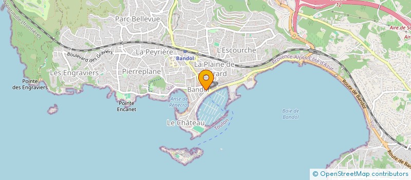 localisation de l'entreprise FRANCAISE DE DISTRIBUTION ET DE LOISIRS à BANDOL