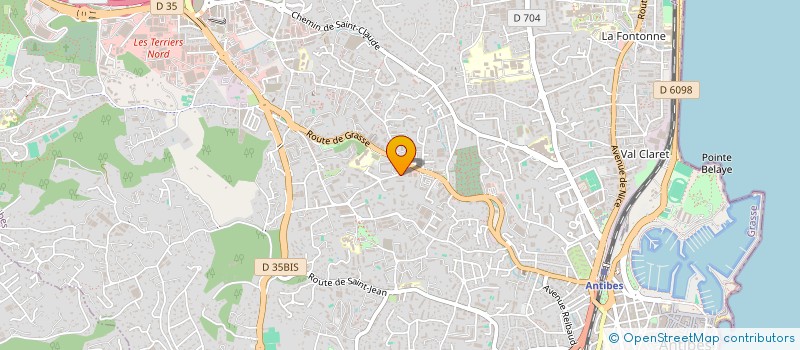 localisation de l'entreprise FRANCAISE DE TRAITEMENT à ANTIBES