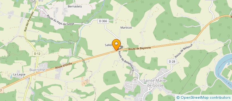 localisation de l'entreprise FRANCAISE DES PIECES  SAINTE-MARIE-DE-GOSSE