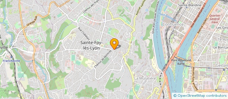 localisation de l'entreprise FRANCAISE FORMATION SECURITE PROTECTION INTERVENTION  SAINTE-FOY-LES-LYON