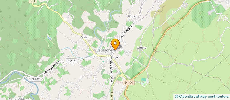 localisation de l'entreprise FRANCAL  LABLACHERE