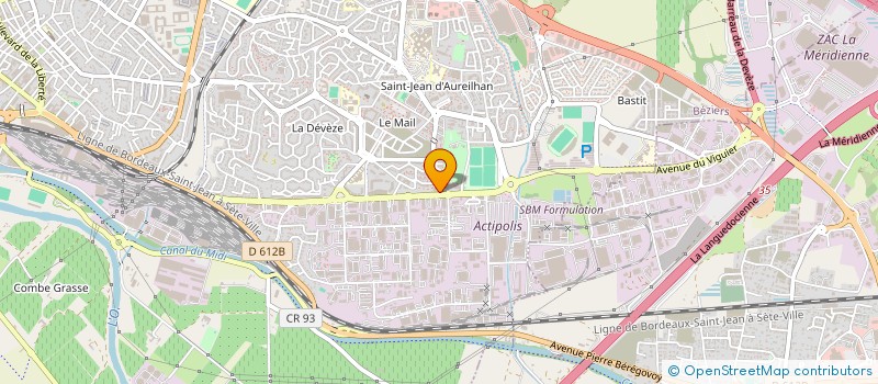 localisation de l'entreprise FRANCALADIS  BEZIERS