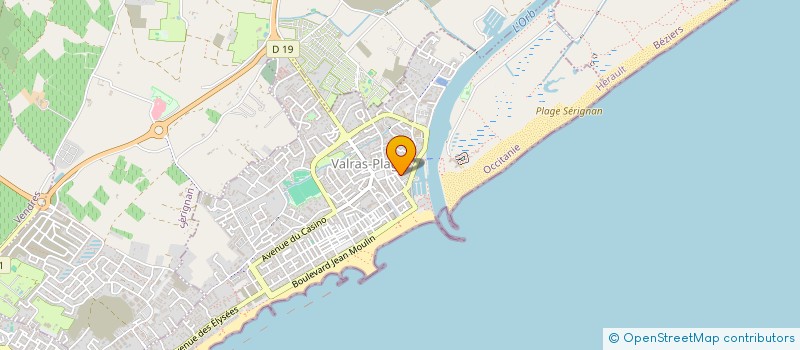 localisation de l'entreprise FRANCALI  VALRAS-PLAGE