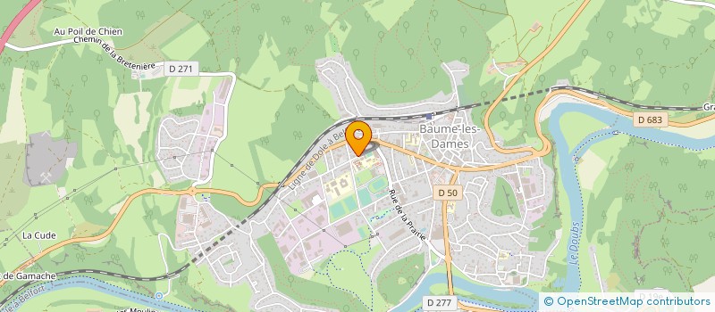 localisation de l'entreprise FRANCALU SARL à BAUME-LES-DAMES