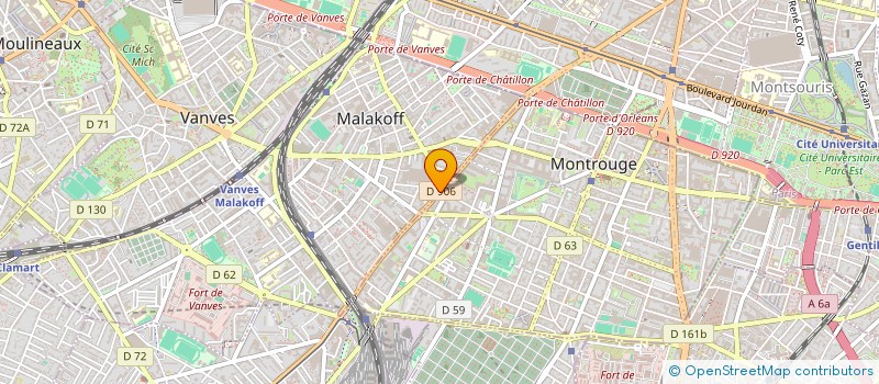 localisation de l'entreprise FRANCALVES  MALAKOFF