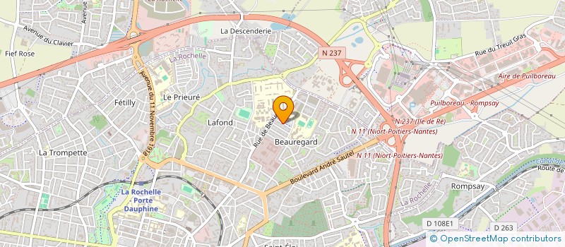 localisation de l'entreprise FRANCAS AD 17  LA ROCHELLE