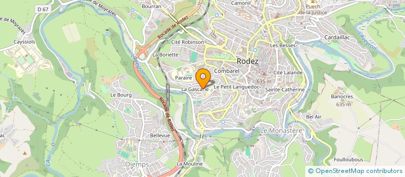 localisation de l'entreprise FRANCAS DE RODEZ - LA PETITE RECREE à RODEZ