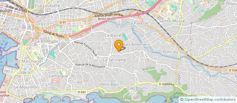 localisation de l'entreprise FRANCATI 23  TOULON